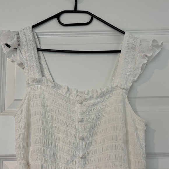 Anthropologie “Peregrine” Square-Neck Midi Dress – White - Picture 4 of 5